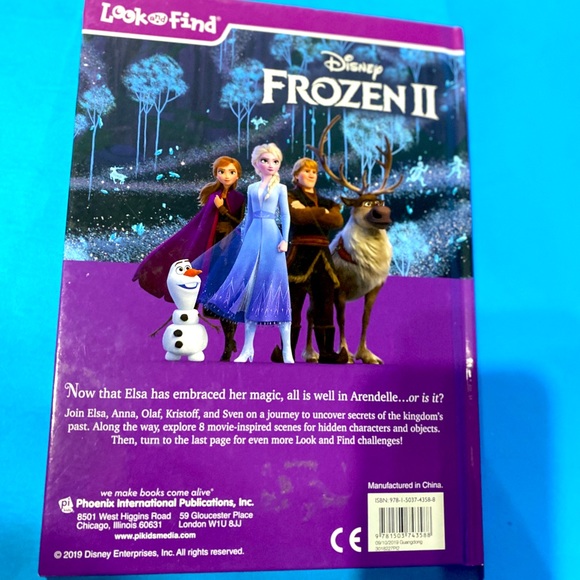 DISNEY FROZEN BUNDLE MINI ANNA, 3 BOOKS LOOK AND FIND, FROZEN II & READ A-LONG - Picture 11 of 15